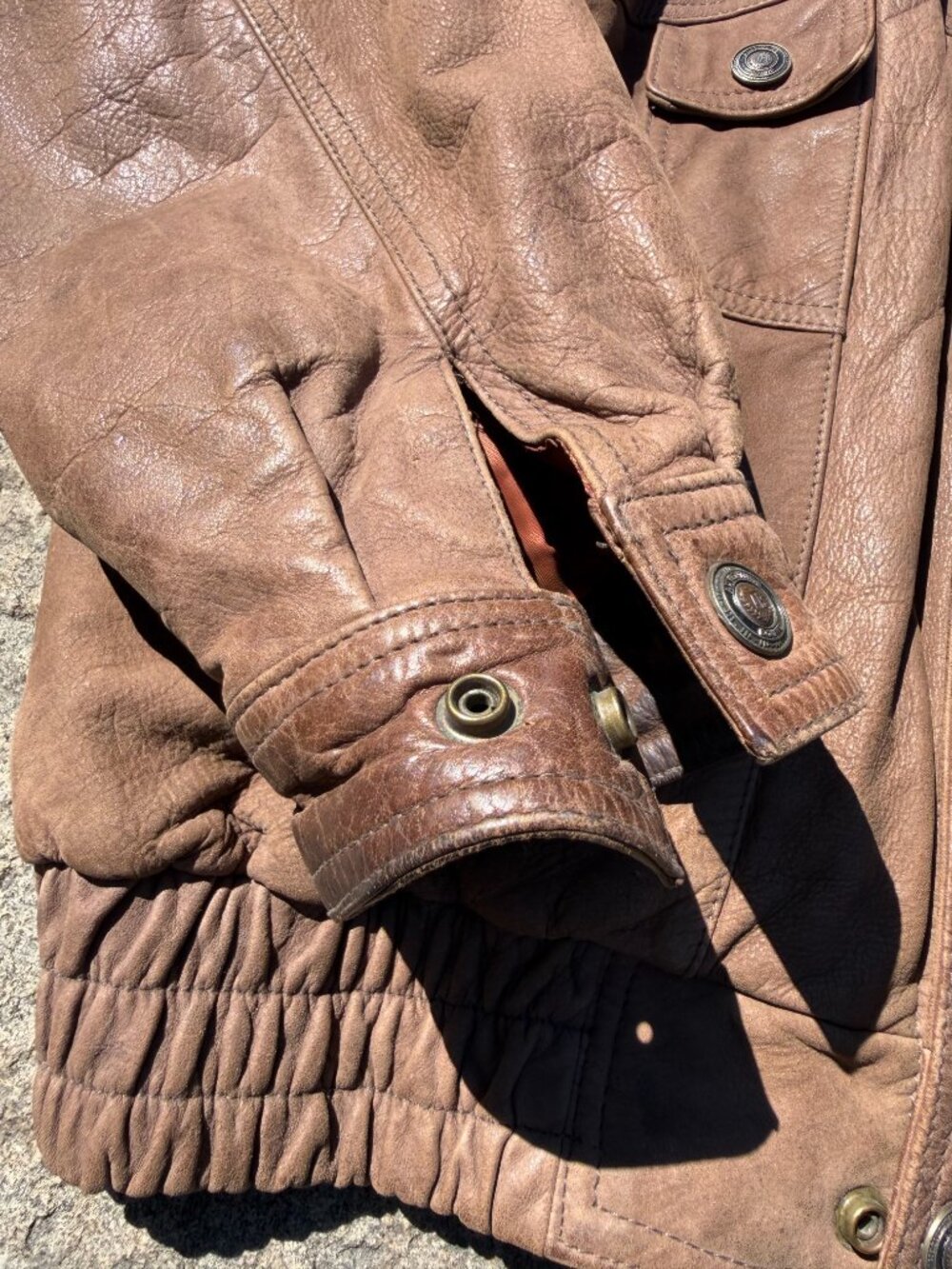 Wilsons Adventure Bound Genuine Leather Thinsulate Bomber Jacket Men's LT - Picture 4 of 13